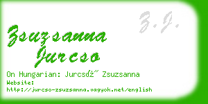 zsuzsanna jurcso business card